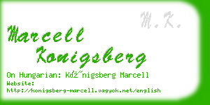 marcell konigsberg business card